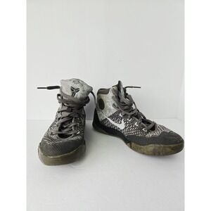 Nike Kobe 9 Elite Youth 6Y Wolf Gray Basketball Shoes 636602-004